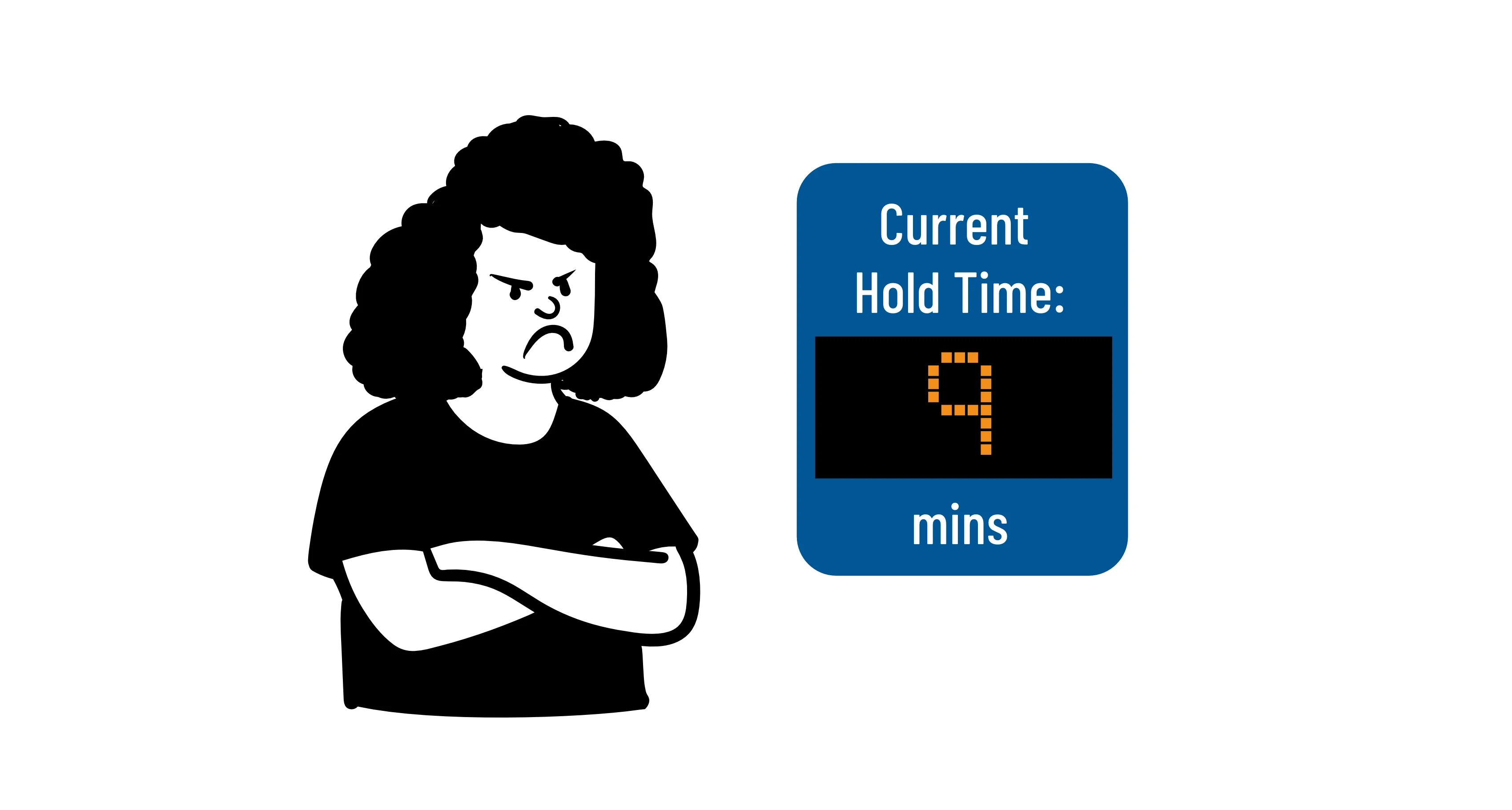 A driver waiting on hold with a support line
