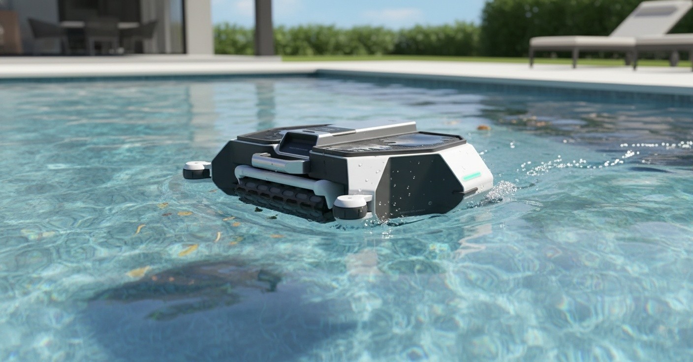 Cordless-Robotic-Pool Skimmer
