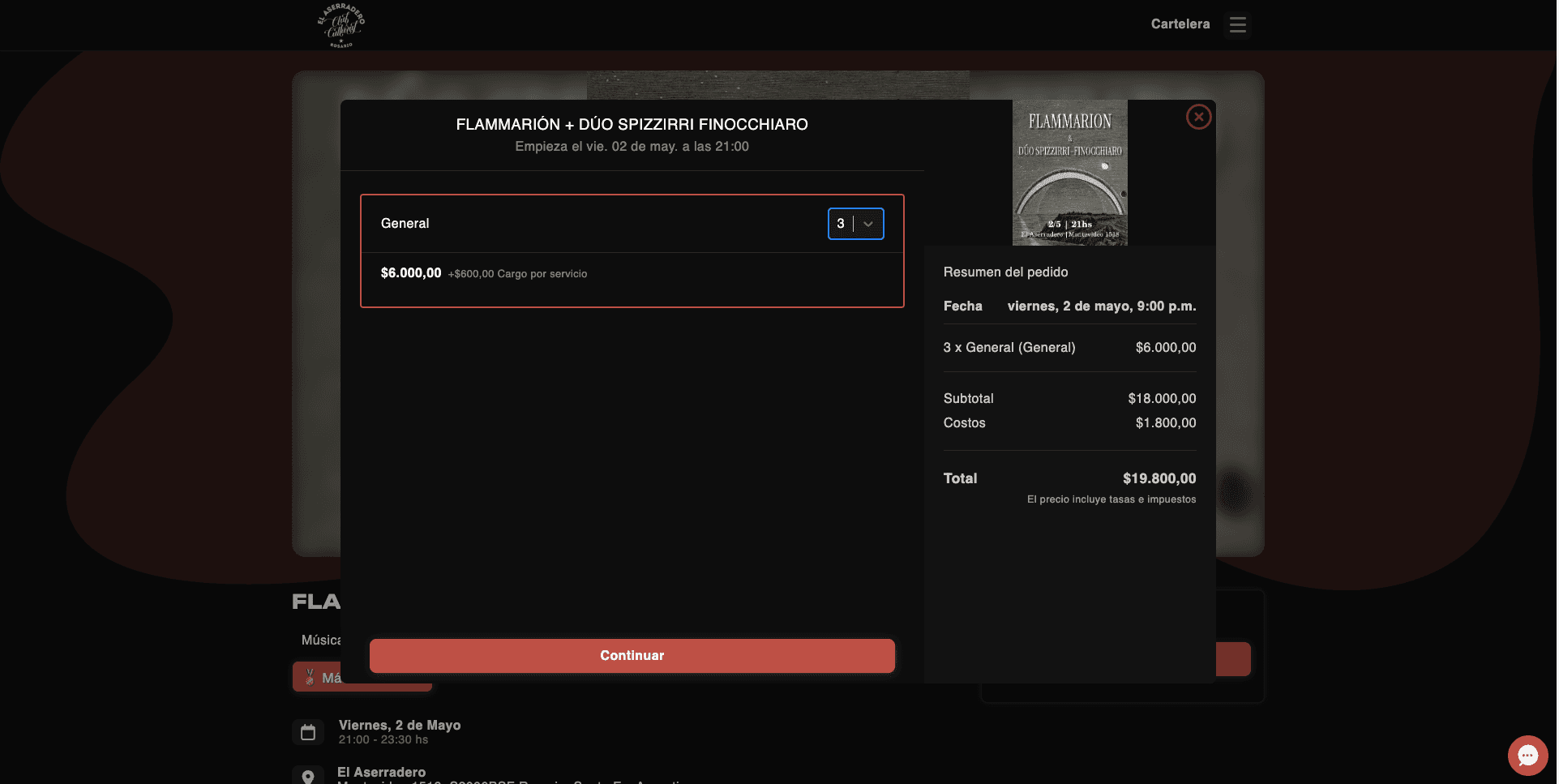 venta de entradas anticipada por sitio web marca blanca