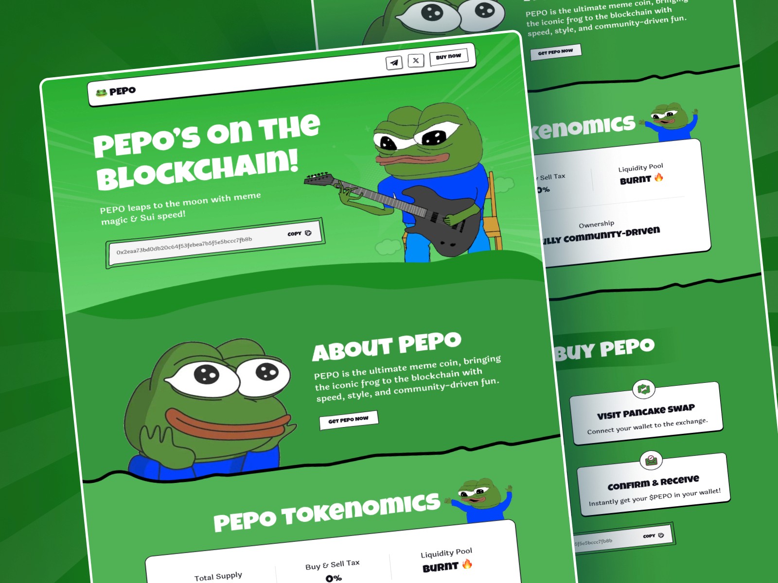 Pepo — 极简现代 Web3 项目官网设计灵感