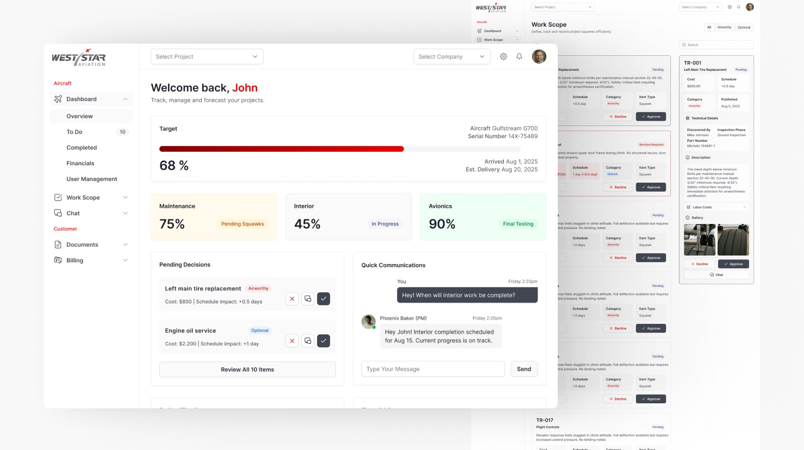 Laptop showing Bloomy UI
