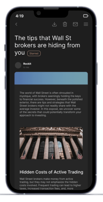 Rotated Phone Email
