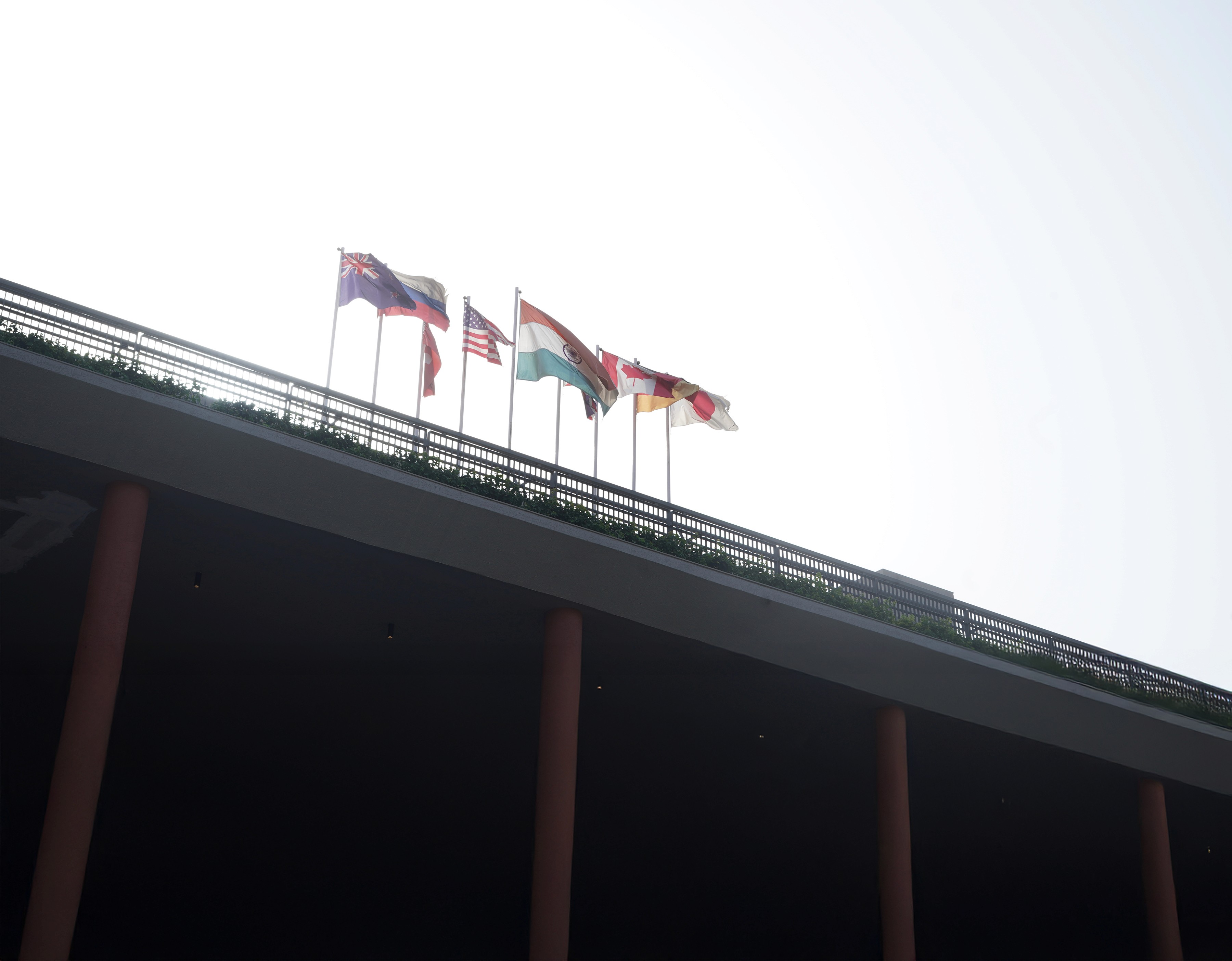 modern dark blue interior with men