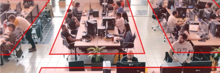 Smart office setup powered by Inkryptis AI to optimize workspace utilization and employee productivity.