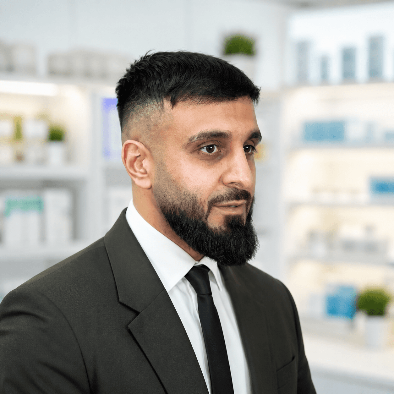 Hamza Ali Khan, lead pharmacist