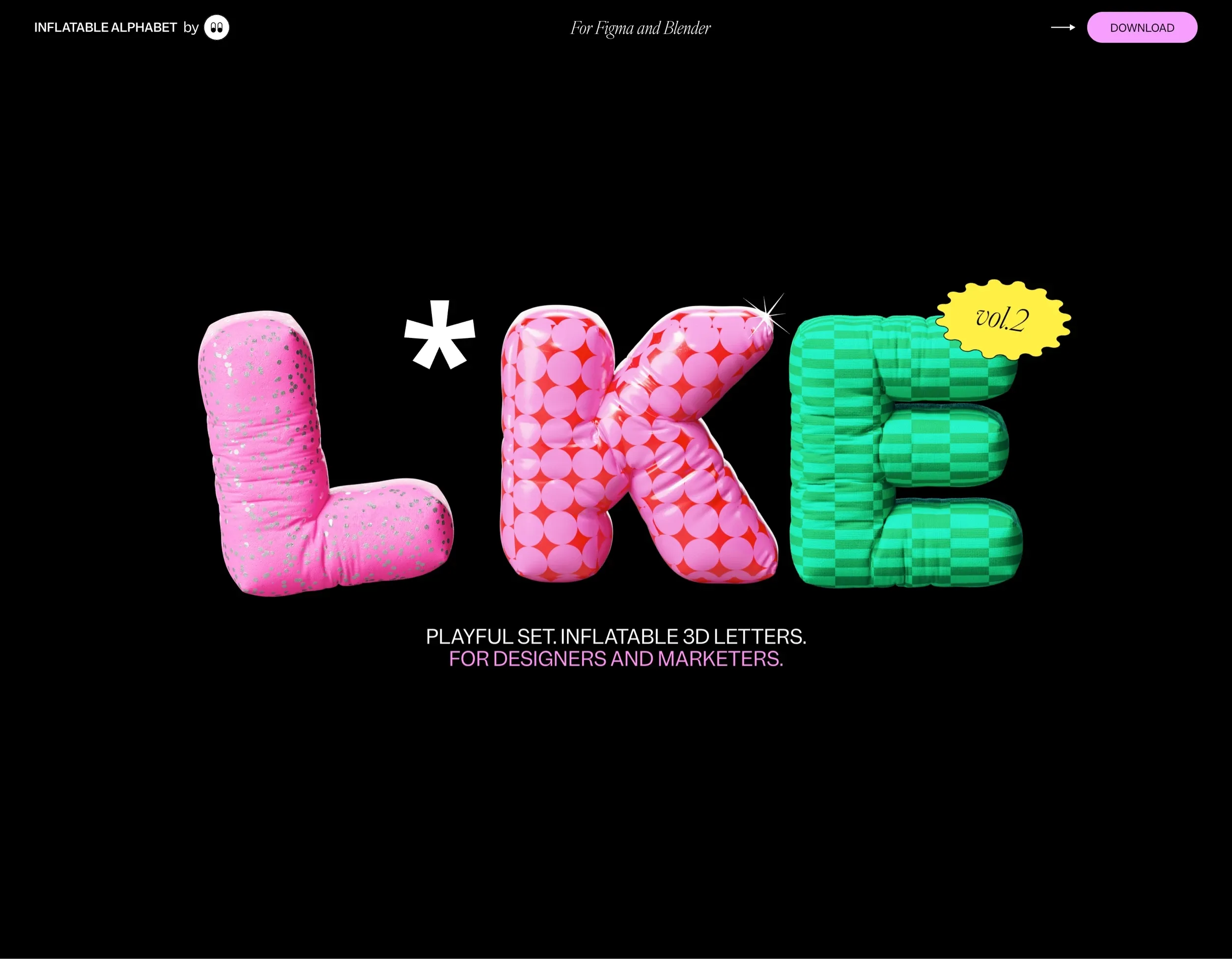 Inflatable 3D Letters