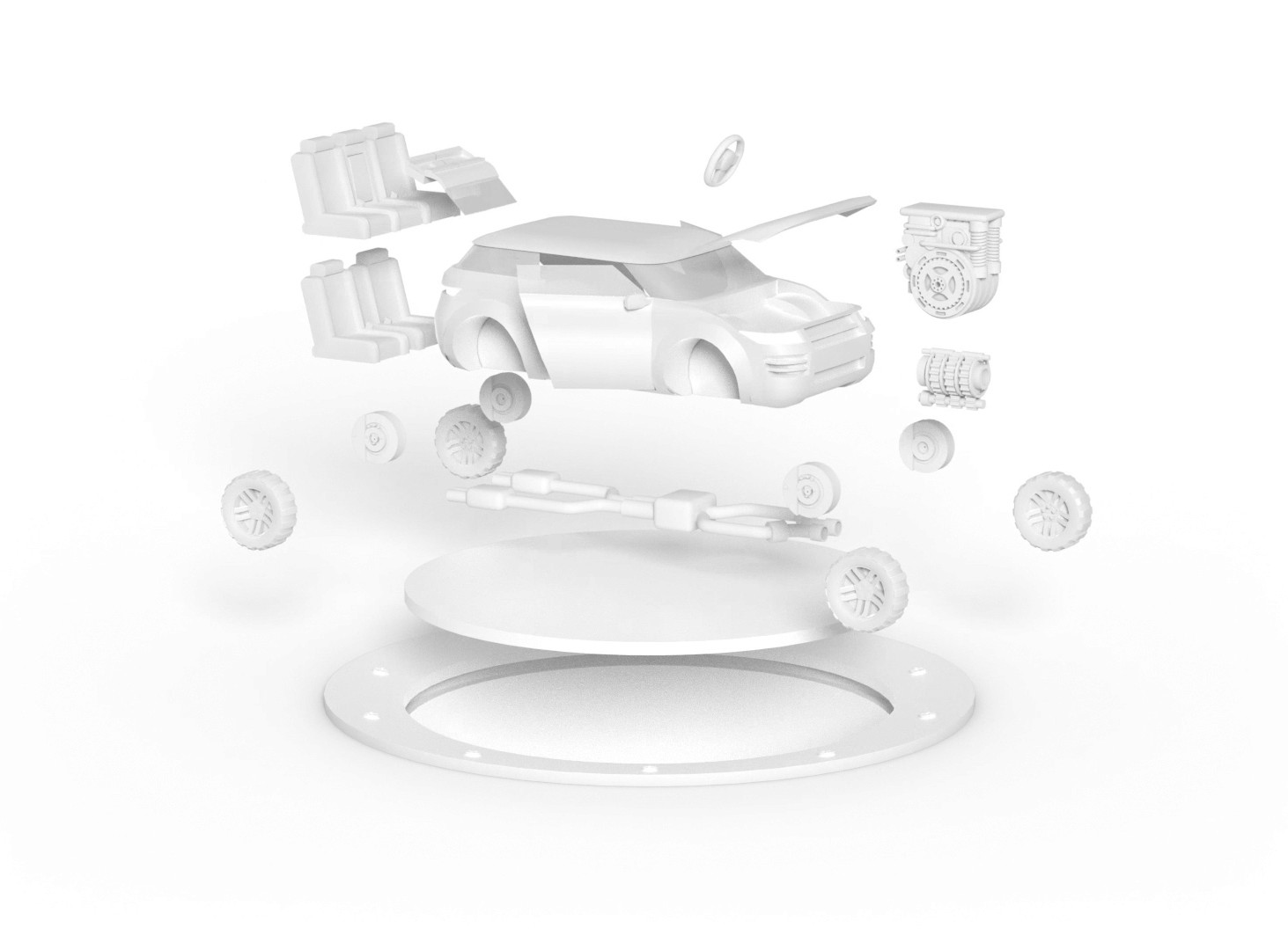 high-angle photography of road at nighttime