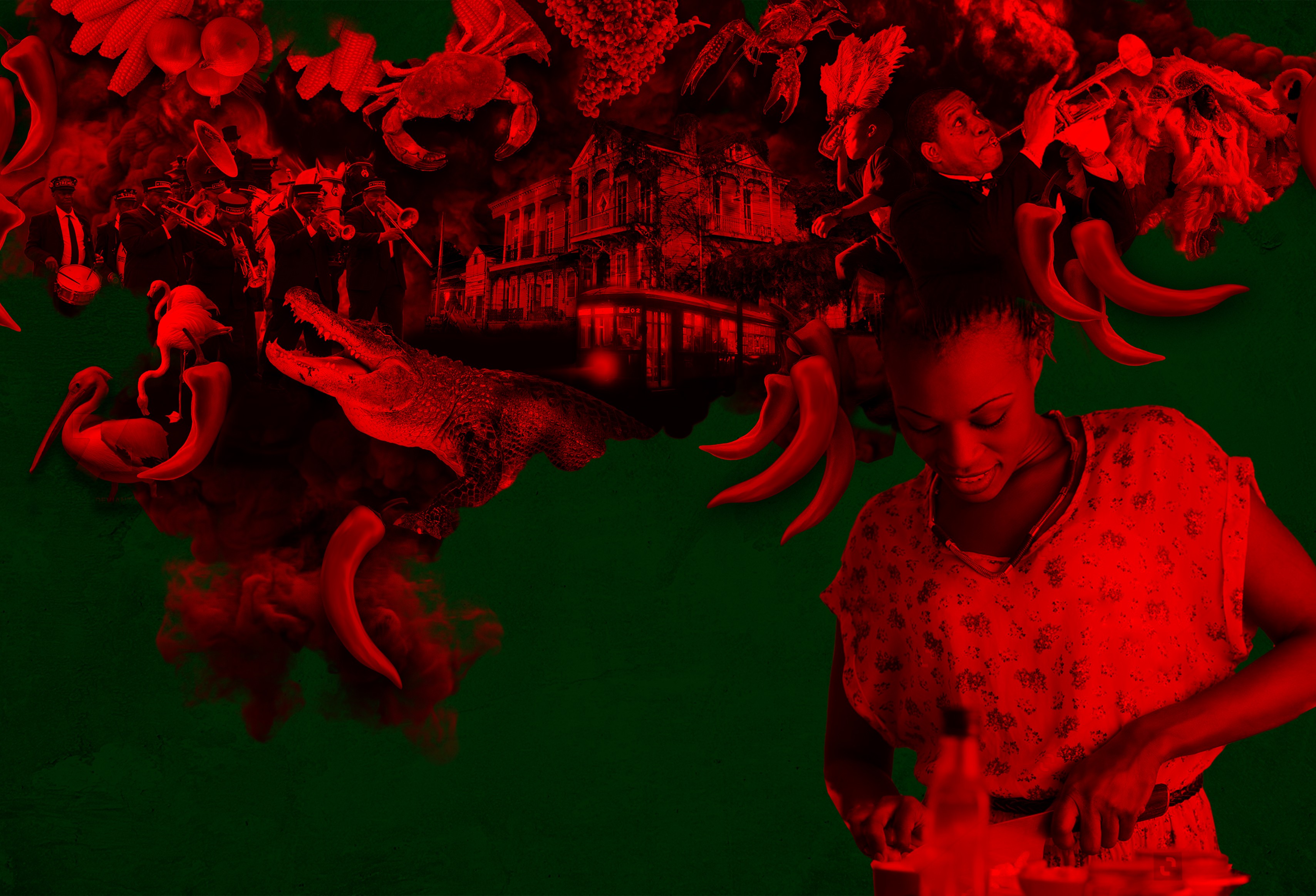 Art Direction für Tabasco Kampagne „Thrill Your Food“ – kraftvolles Key Visual mit dynamischer Food-Inszenierung