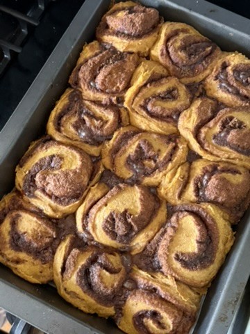 Pumpkin cinnamon rolls