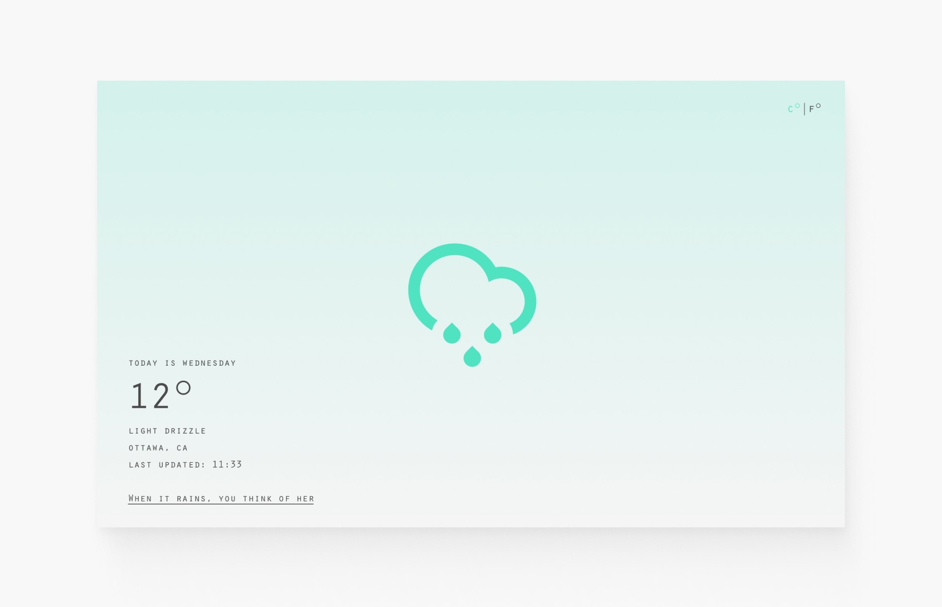 bleak weather chrome extension