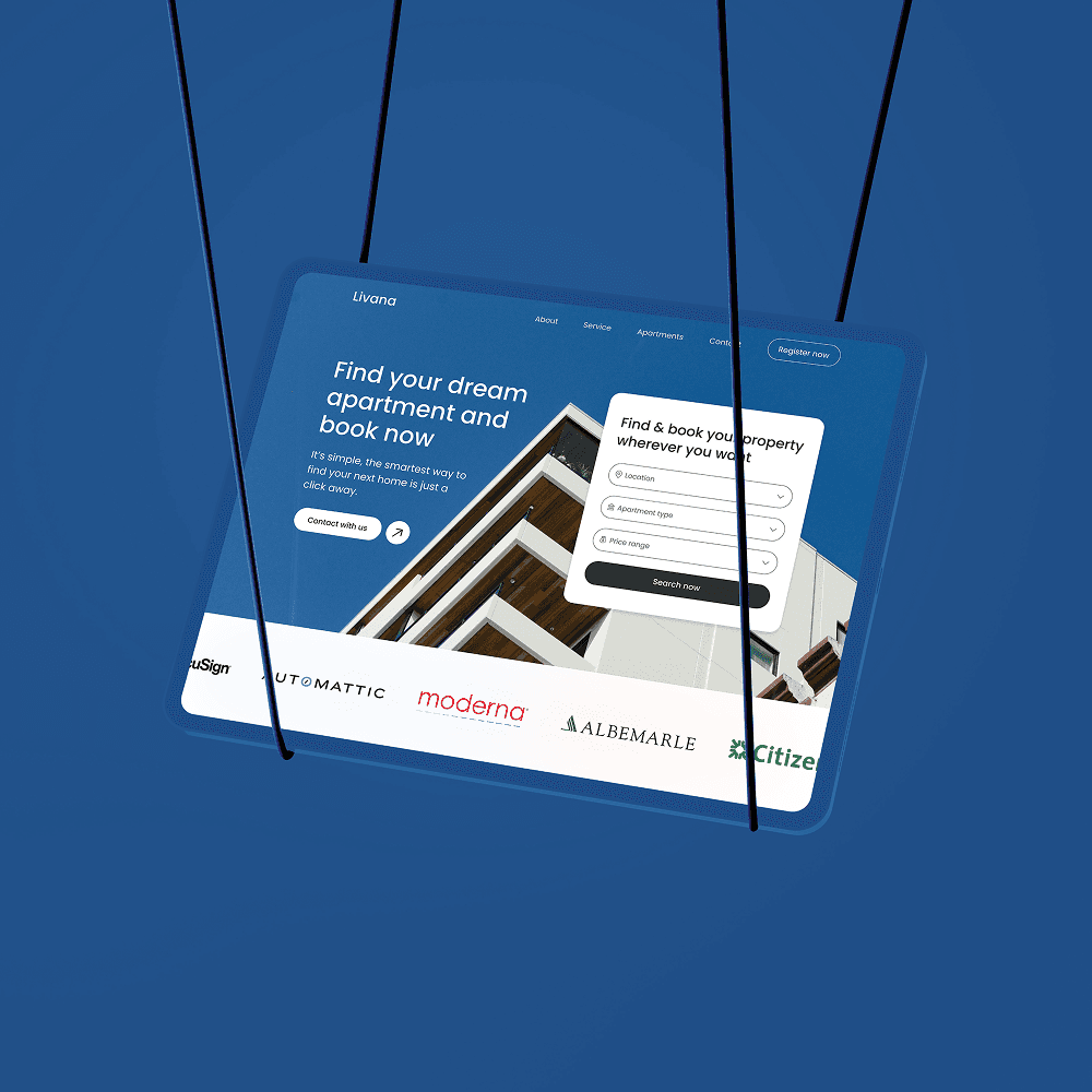 real estate website ui/ux design