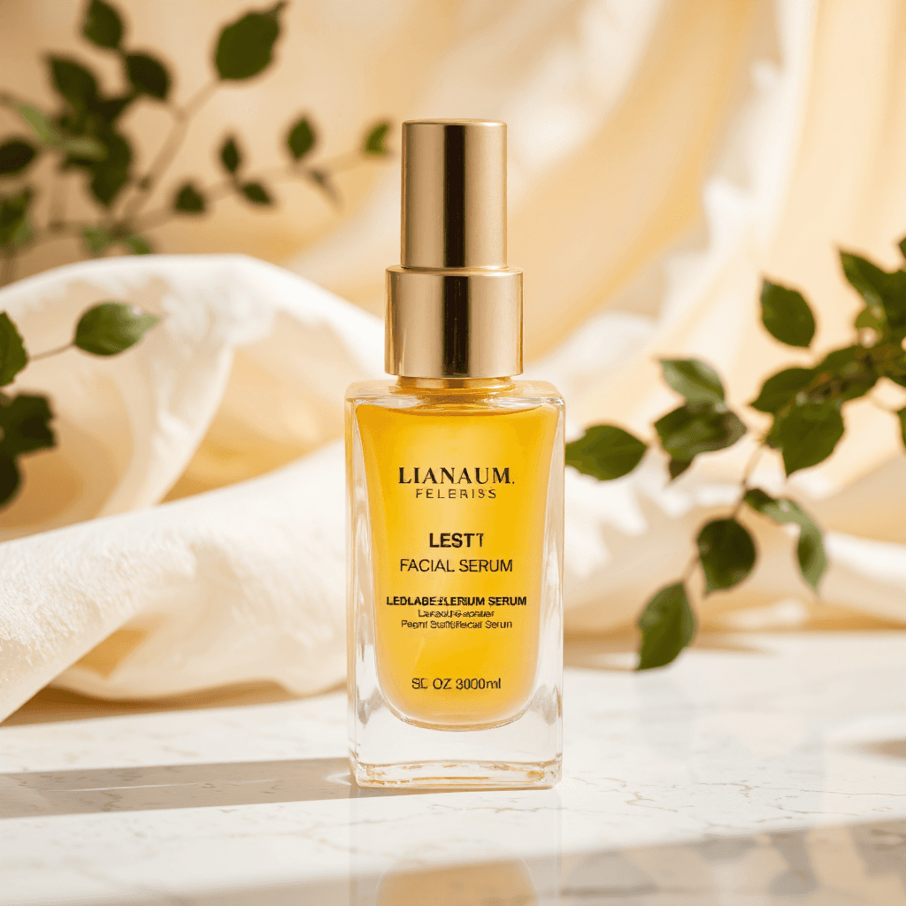 product photography of a bottle of facial serum