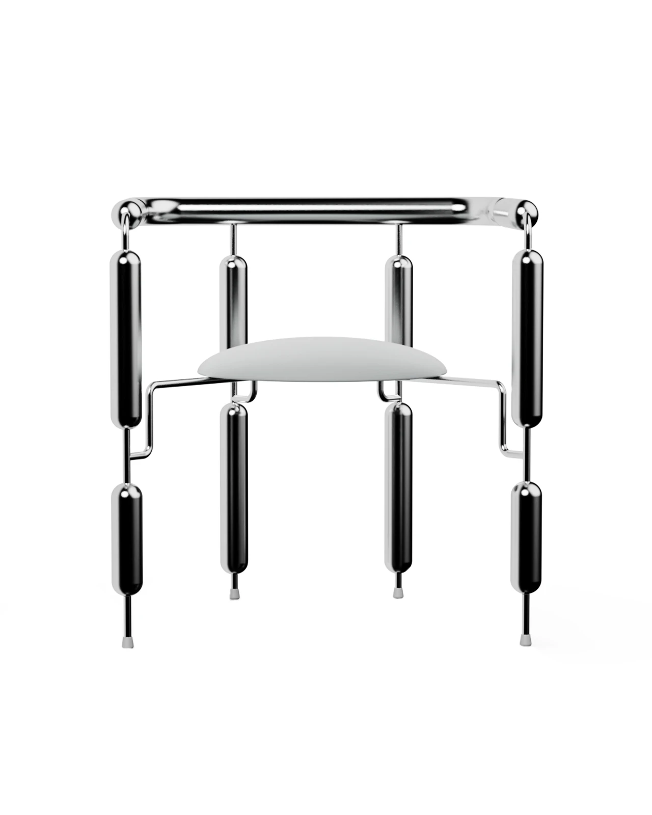 Polished silver Poodle Armchair