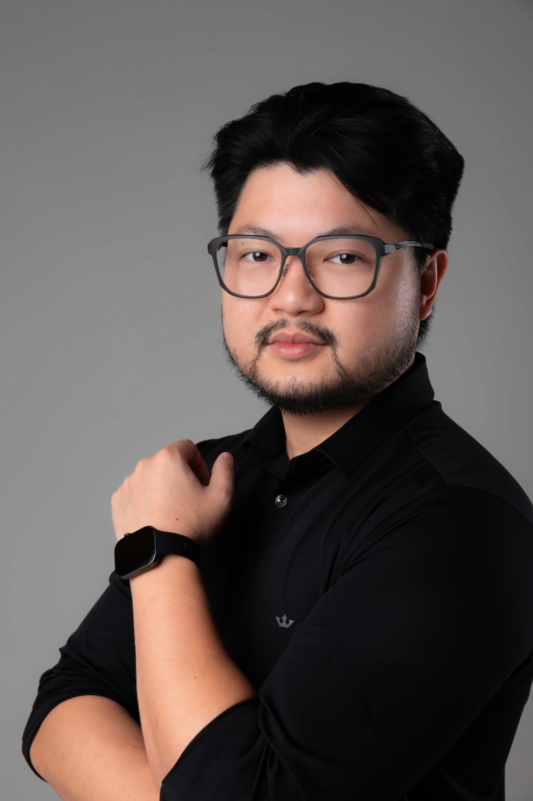 Image of a woman in recording studio (Background Removed)