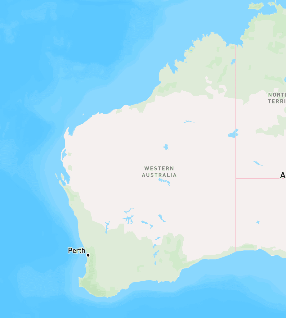 Map - Taxi EFTPOS Terminals in Western Australia