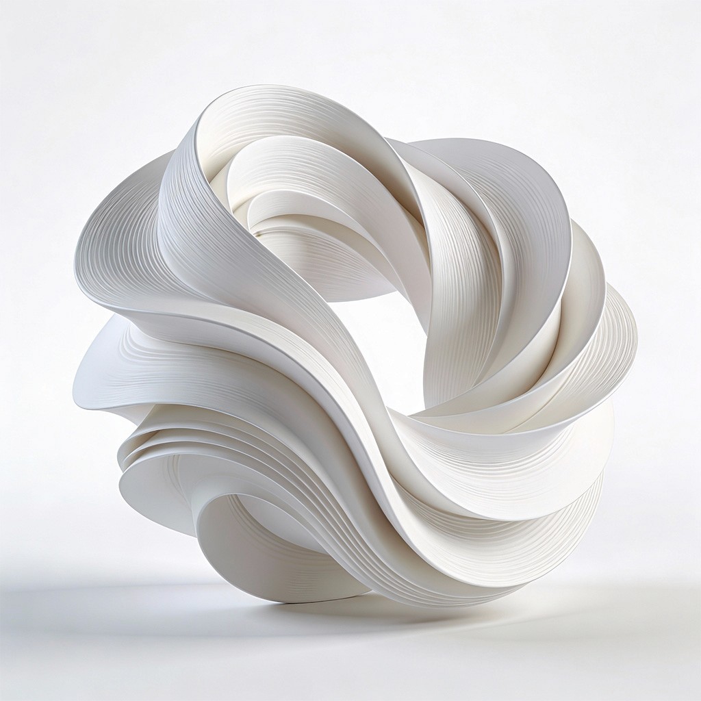 Chrome gradient cube with rounded edges on a white background—minimal 3D object for modern product design.