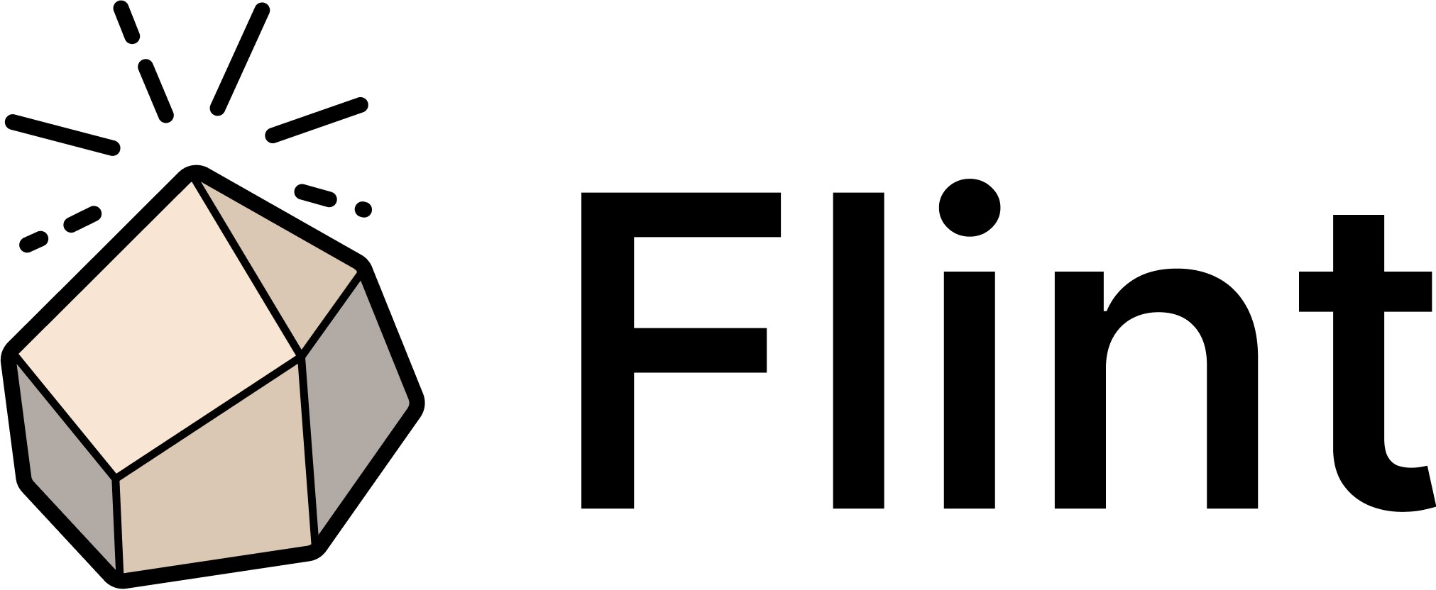 Flint logo with brand name