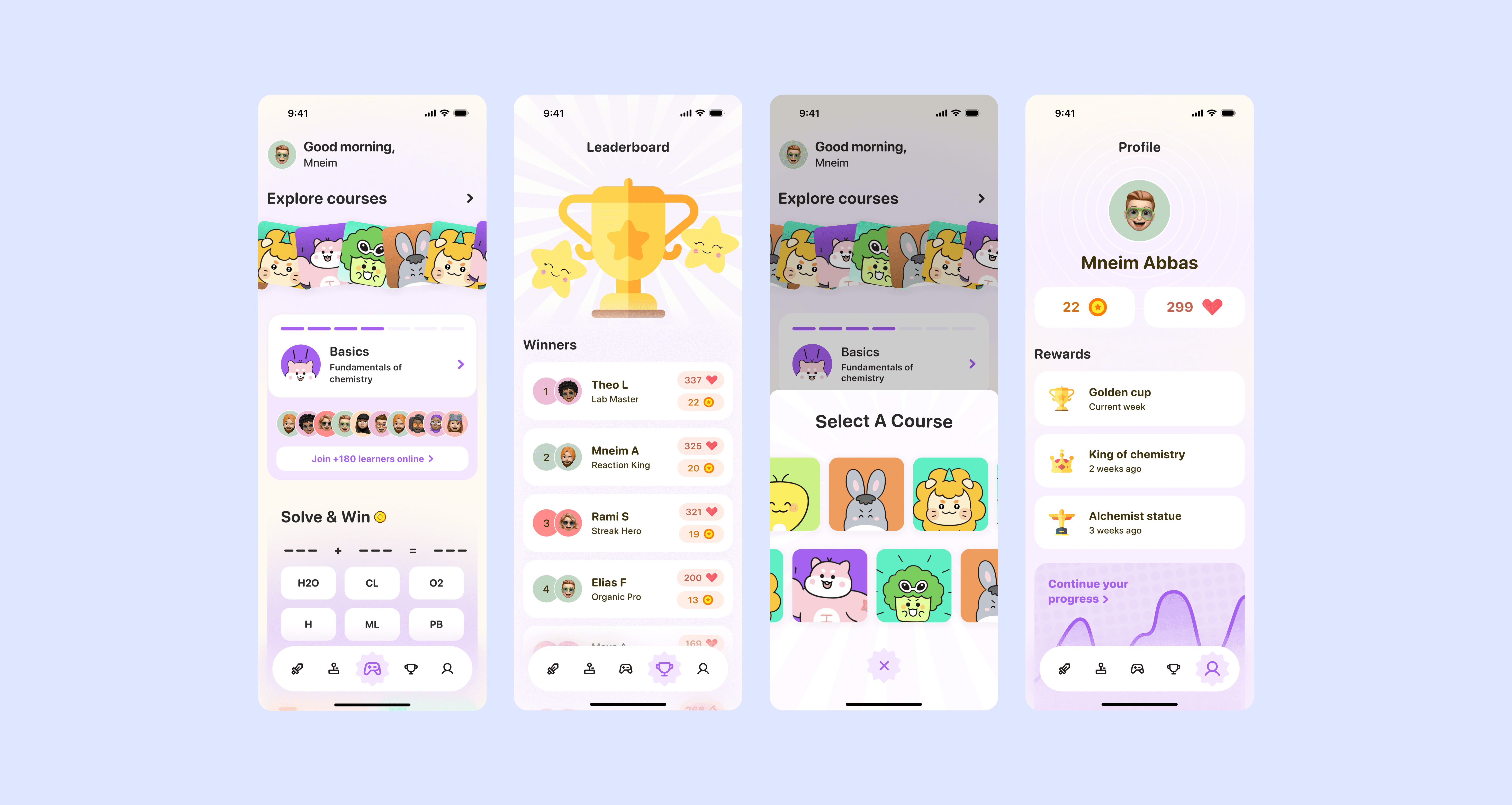 App Screen with open sidebar