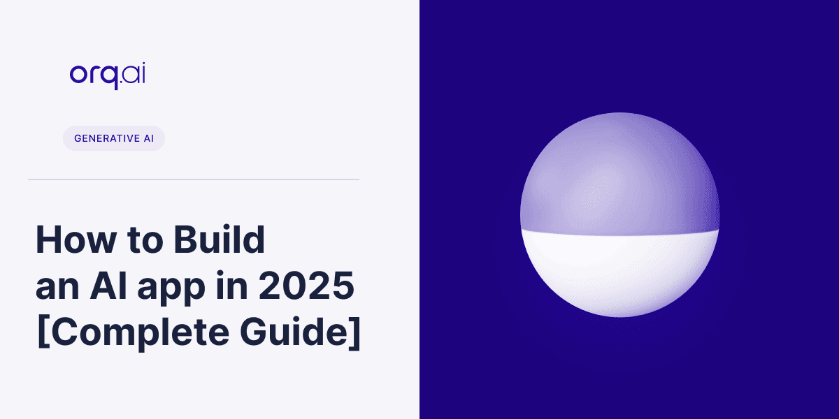 Featured image for article on how to build an AI app in 2025