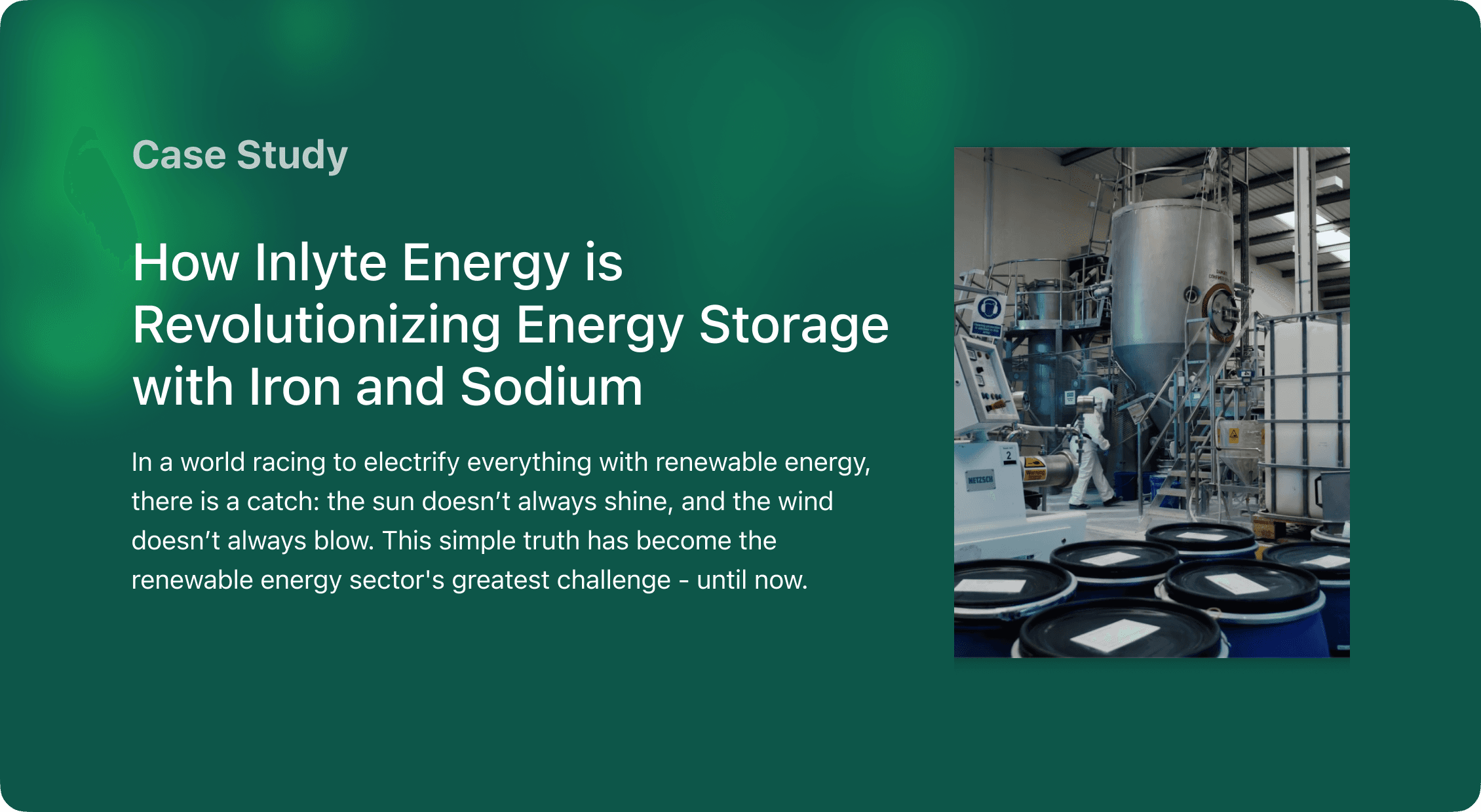 How Inlyte Energy is Revolutionizing Energy Storage with Iron and Sodium