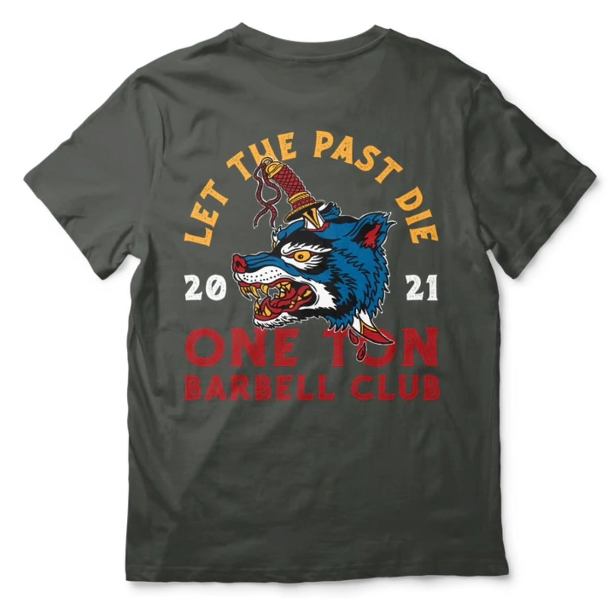 One-Ton Barbell Club Shirt Mockup