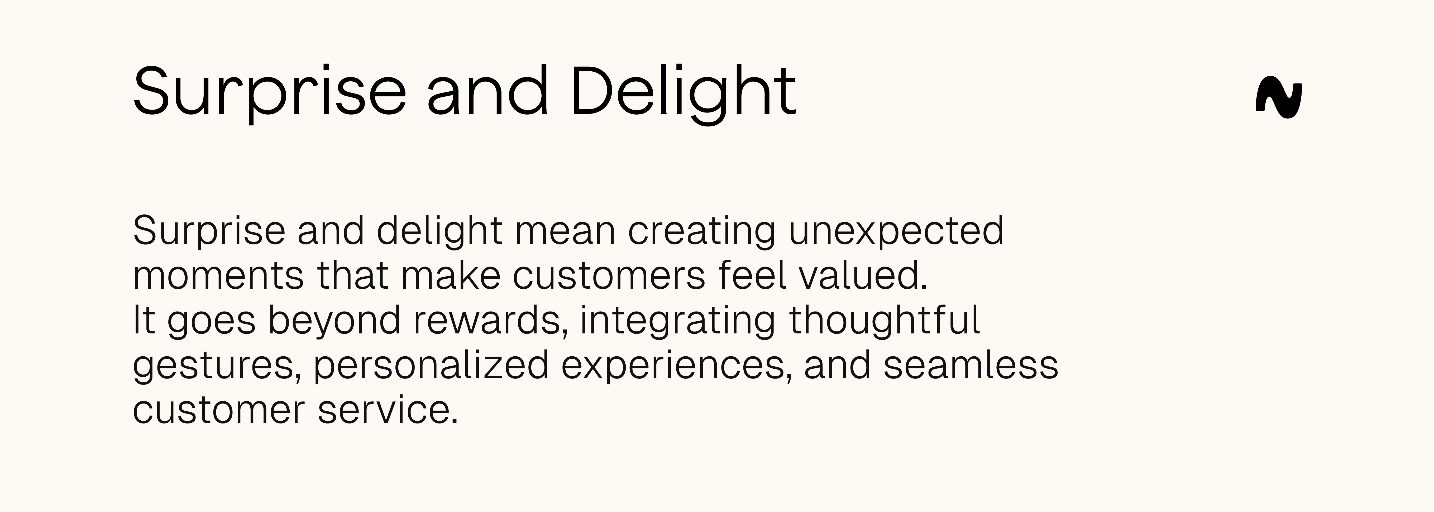Suprise and delight definition