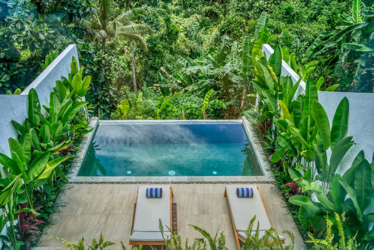 1-bedroom villa with jungle-view terrace and infinity pool in Ubud, Tegallalang