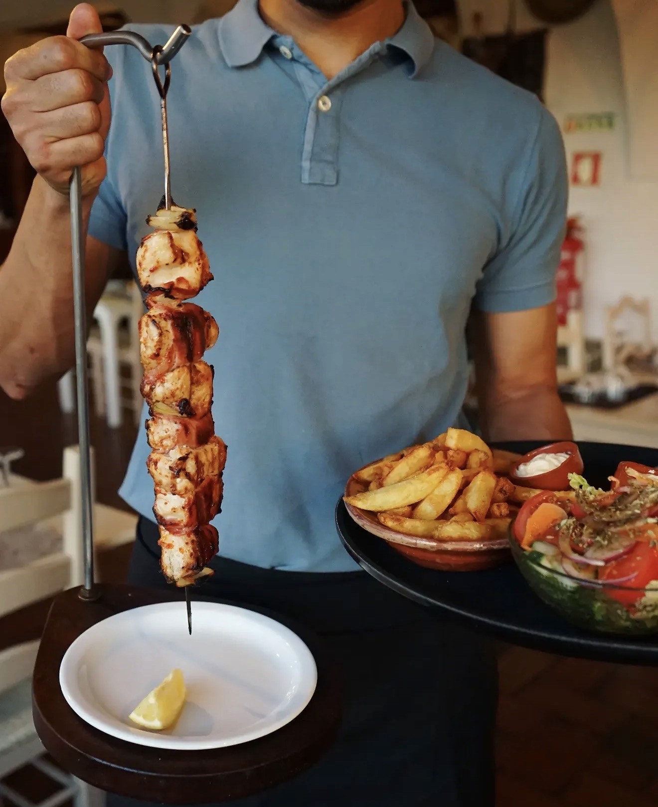 Woman Running in Motion