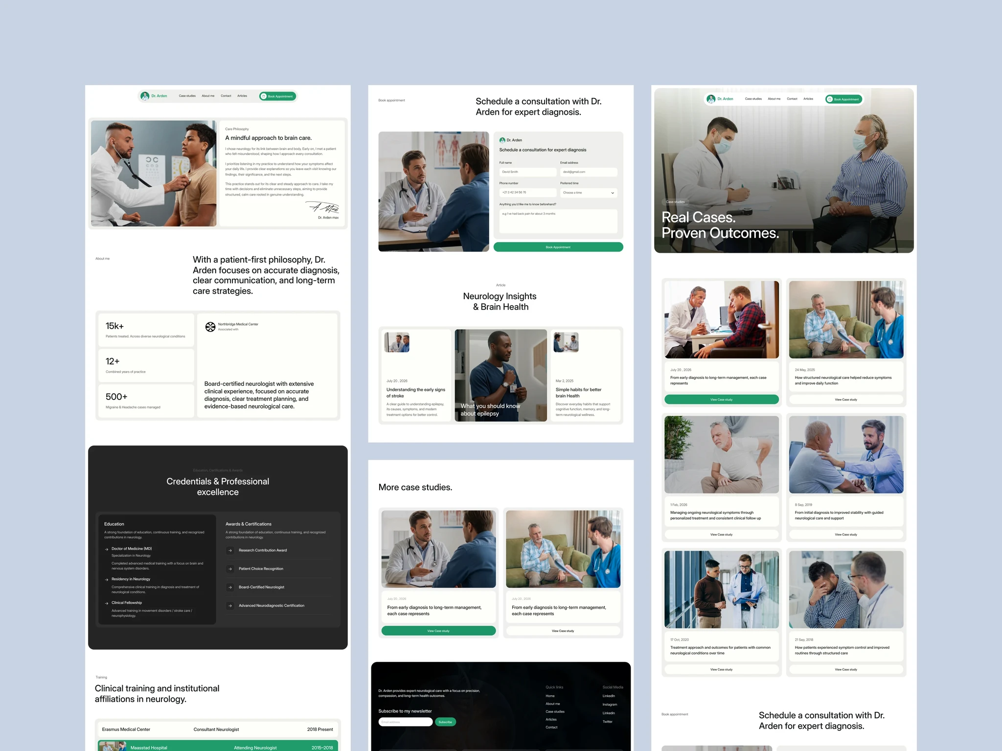 Doctor Portfolio Website Template