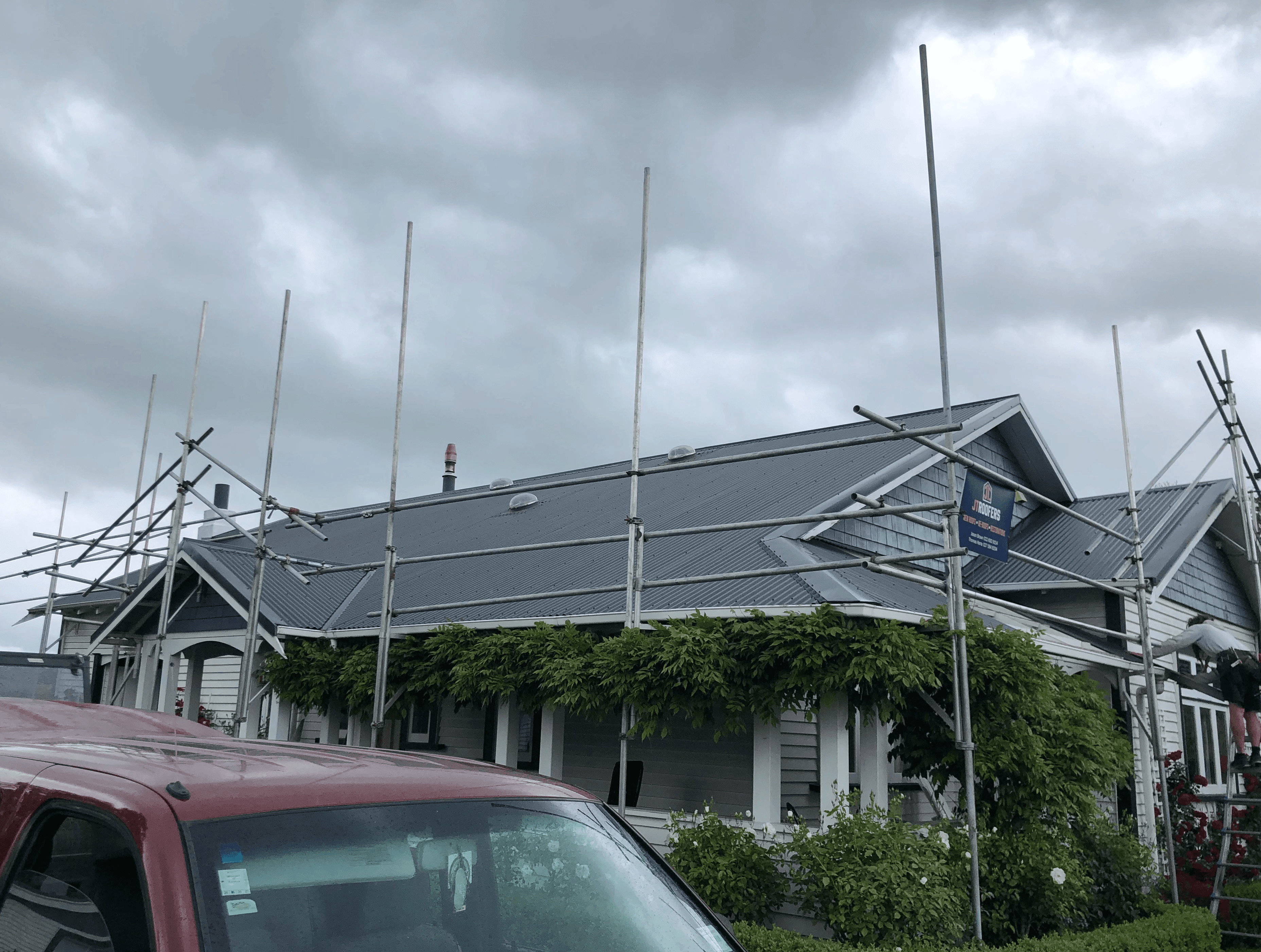 Professional re-roofing work by JT Roofers for a residential home in the Wairarapa