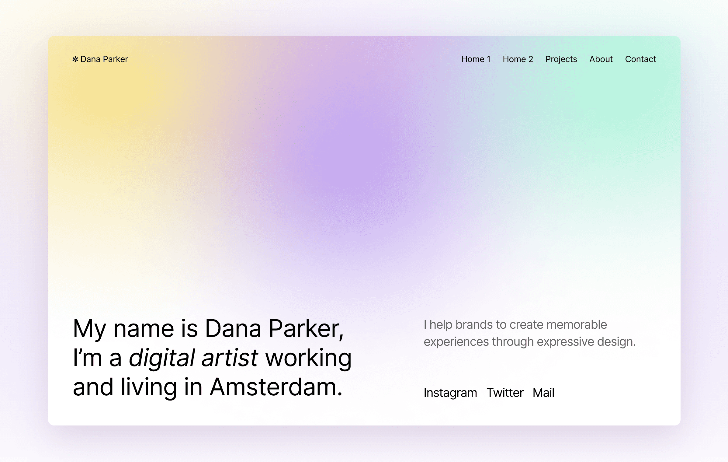 Stylish Portfolio Template to Showcase Your Creative Work — Framer Blog