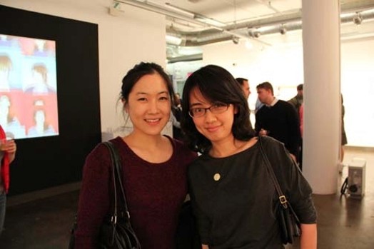 portrait of two women dressed in black
