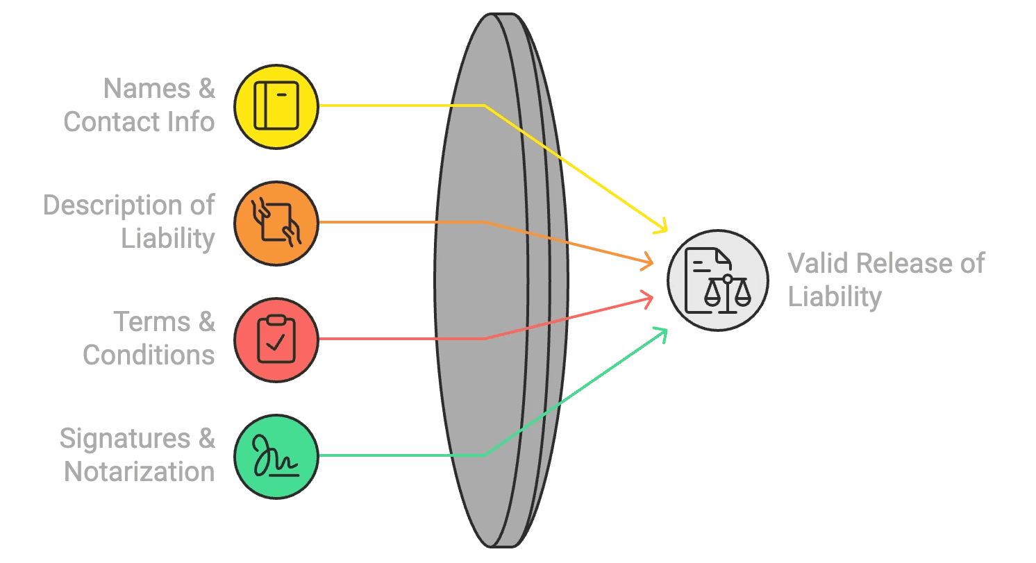 Elements to a binding release of liability