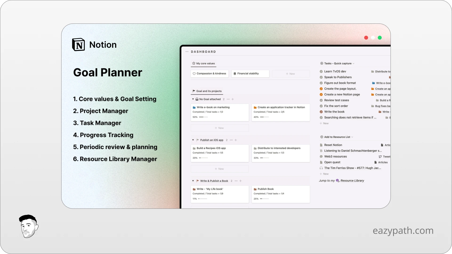 Goal Planner Notion Template