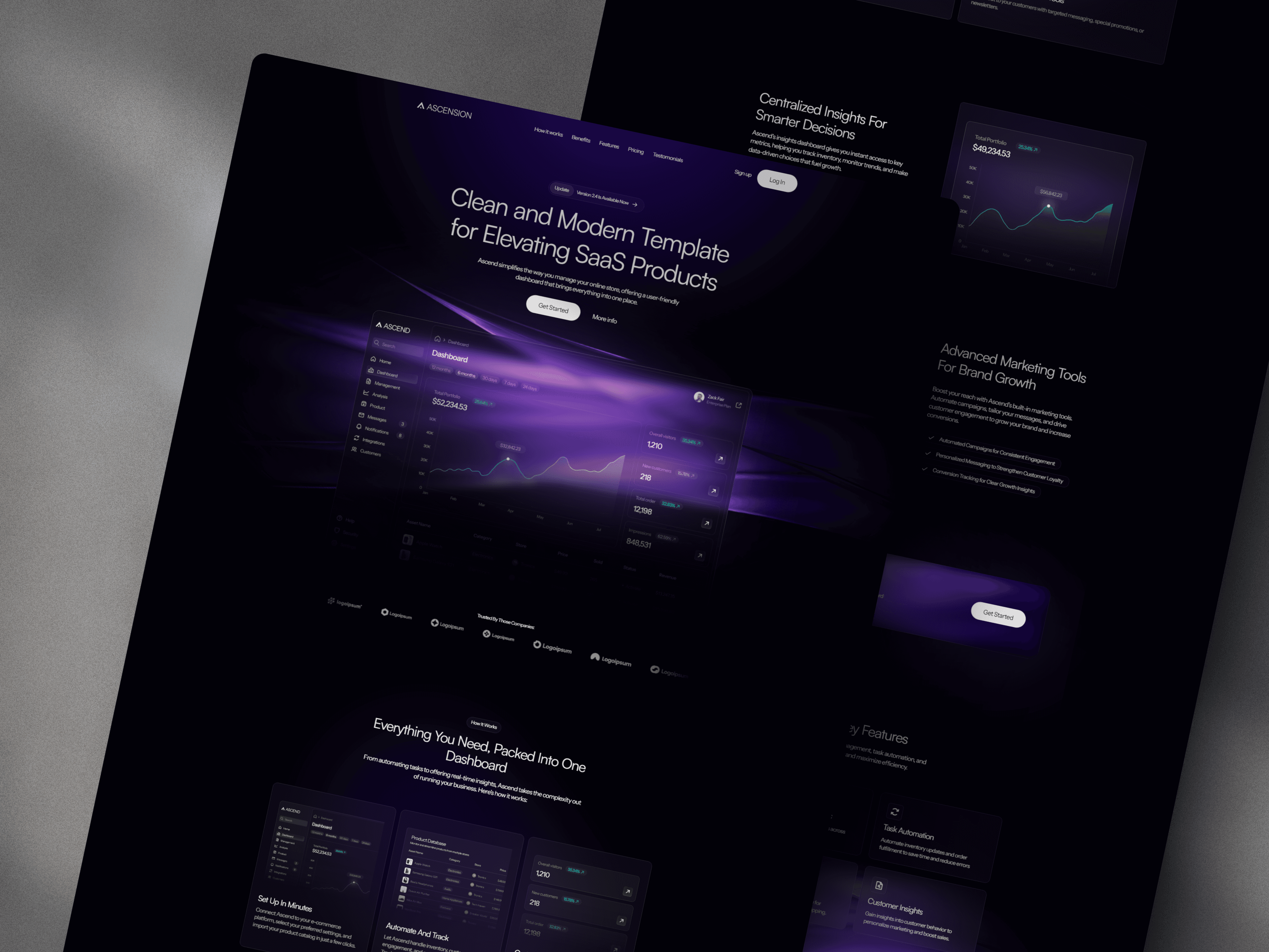 Ascension landing page