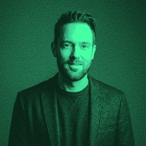 Smiling male team member