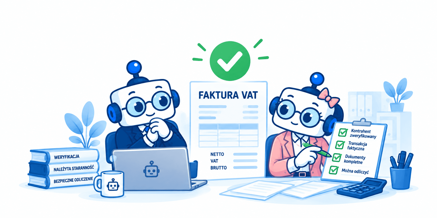 Roboty weryfikują kontrahenta przed odliczeniem VAT.