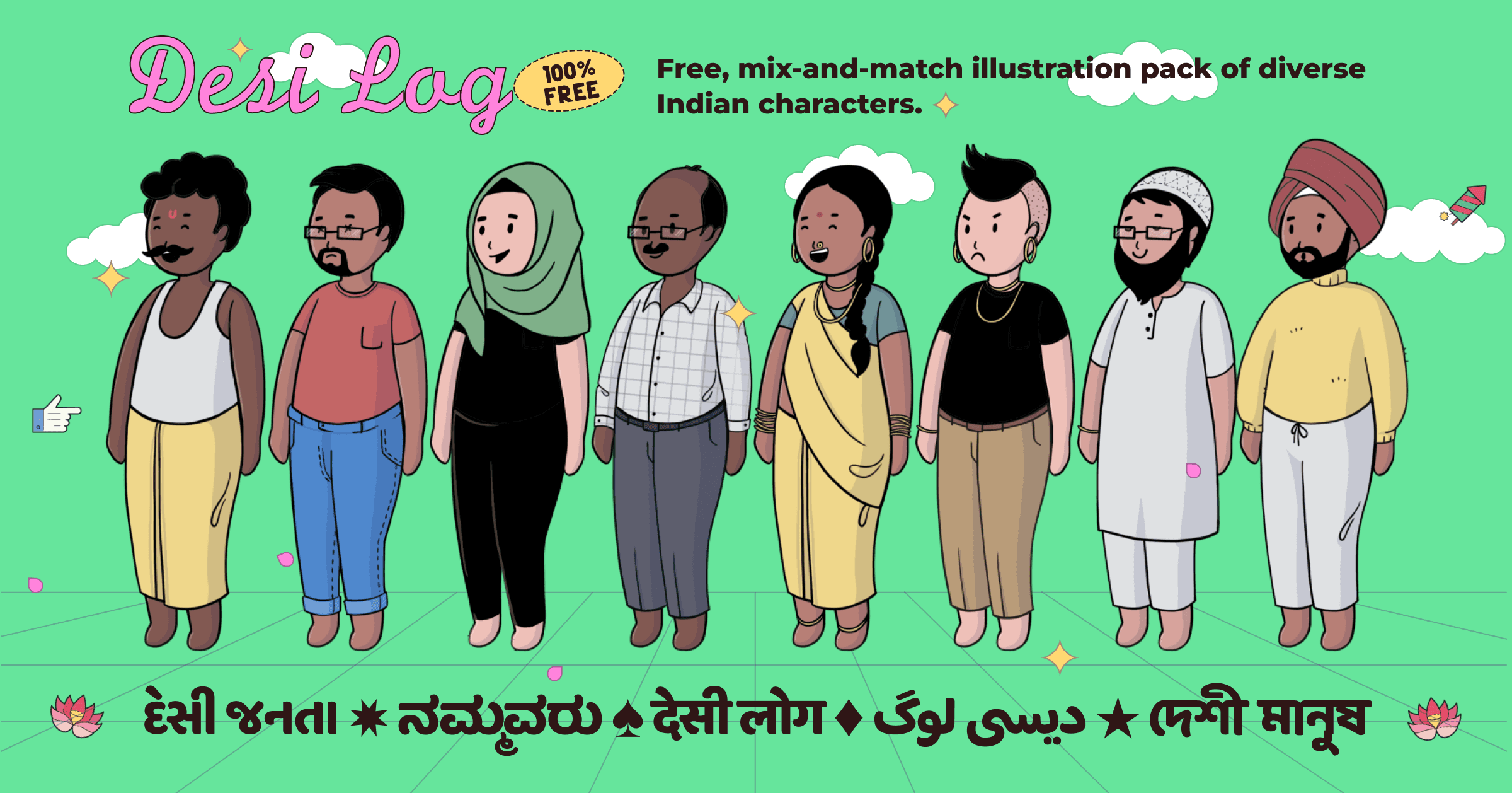 indian character pack