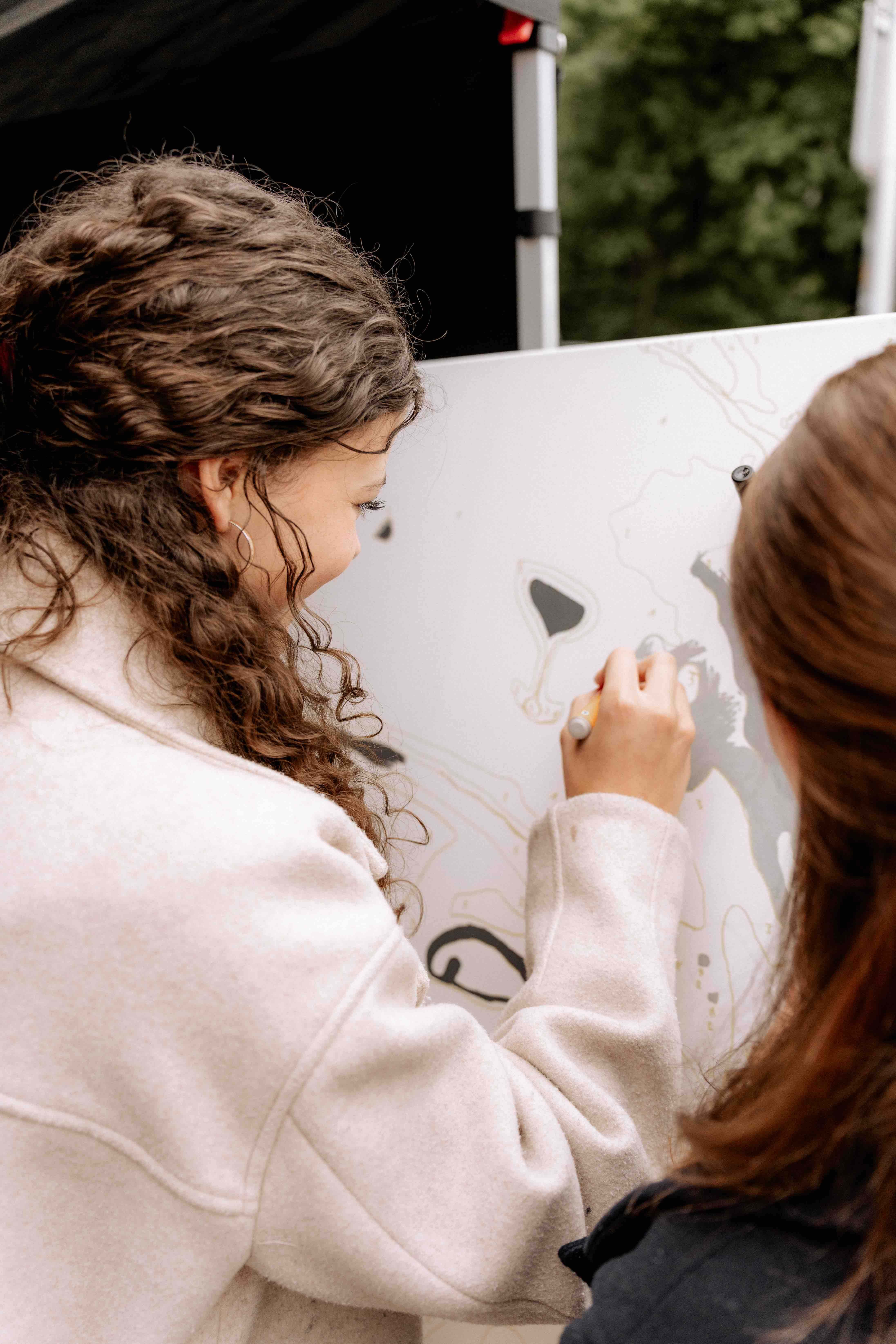 Graffiti-Workshop mit Acryl-Pencils