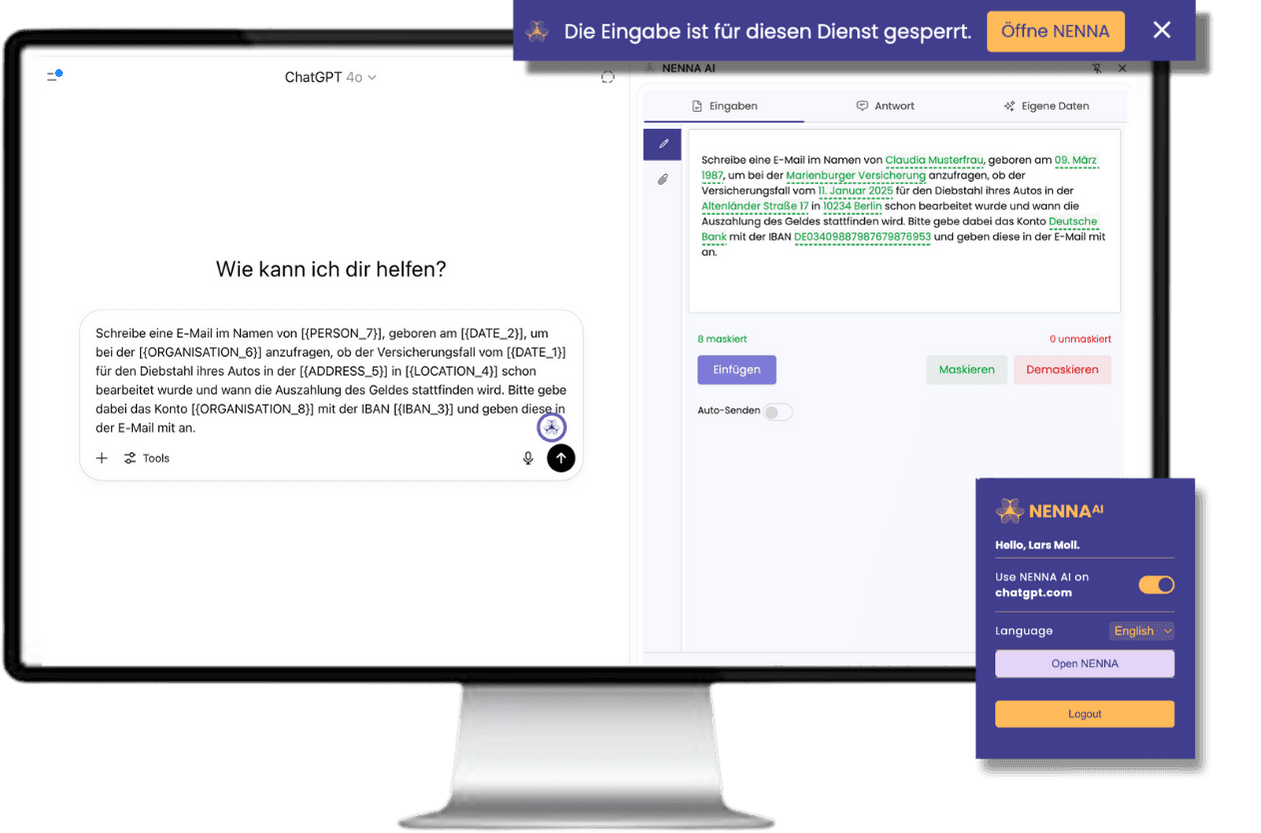 nenna platform schaubild, datenschutz in KI