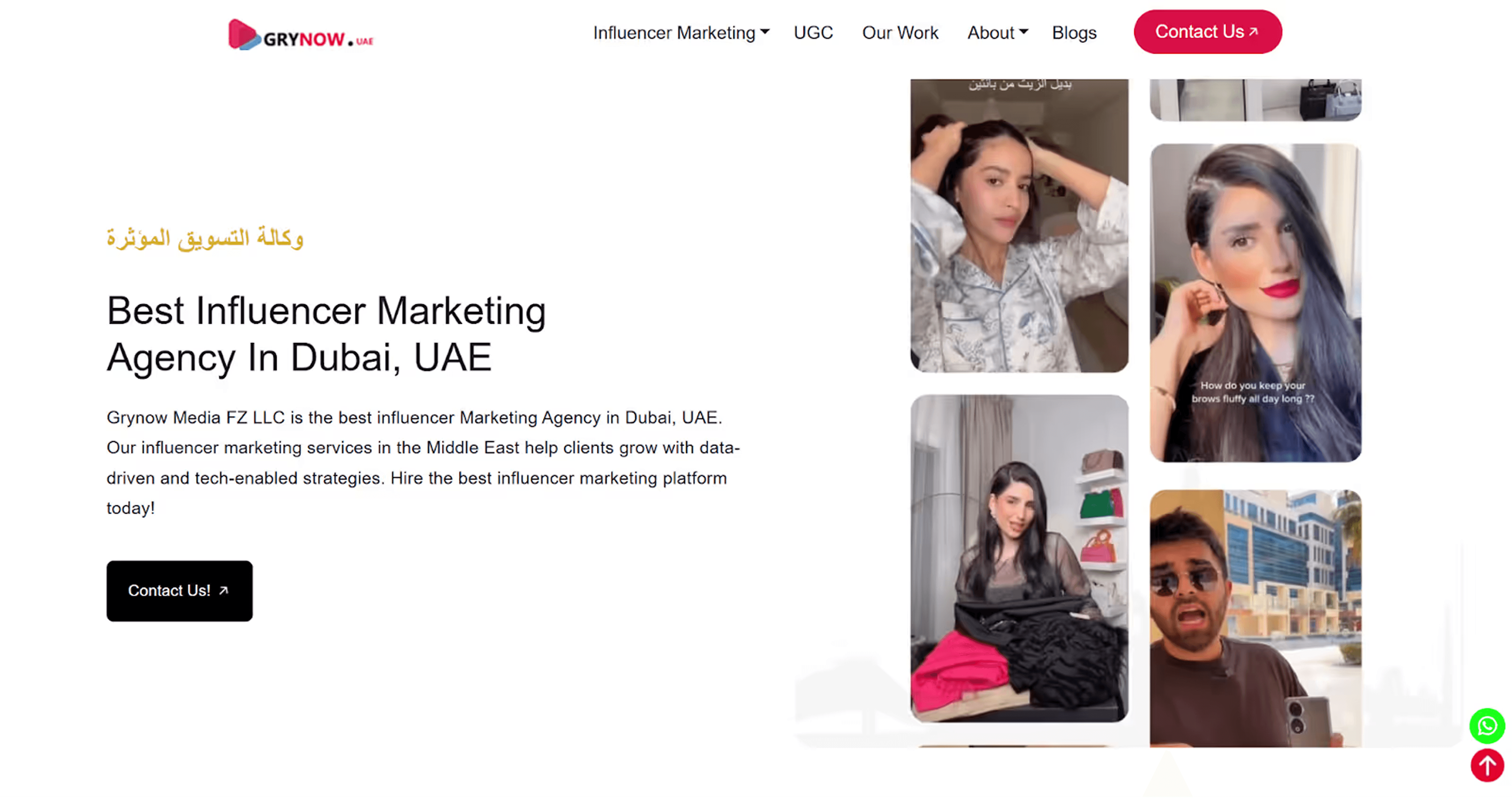 Grynow- influencer marketing agency in the UAE