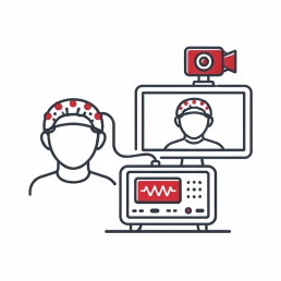 Monitorização por vídeo-EEG em andamento no Centro de Epilepsia do Hospital Santa Lúcia Sul