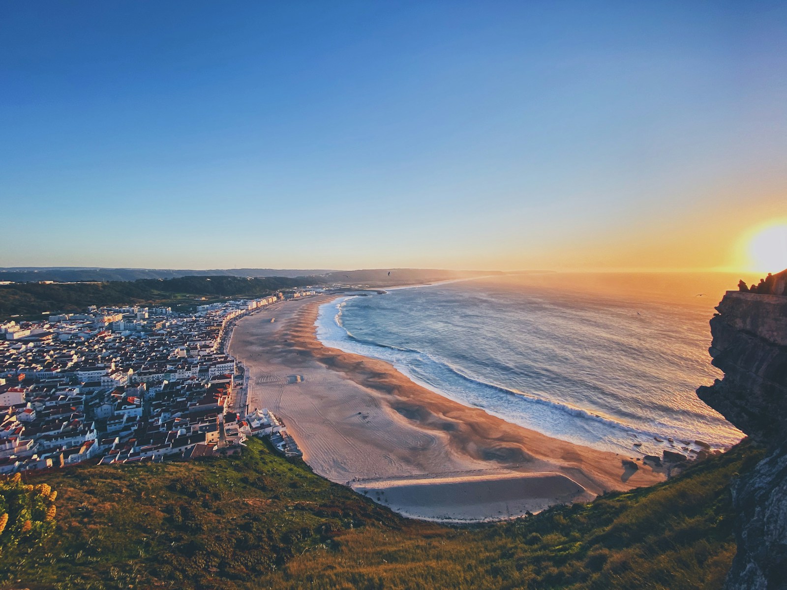 Atlantic coast at Nazaré, Portugal