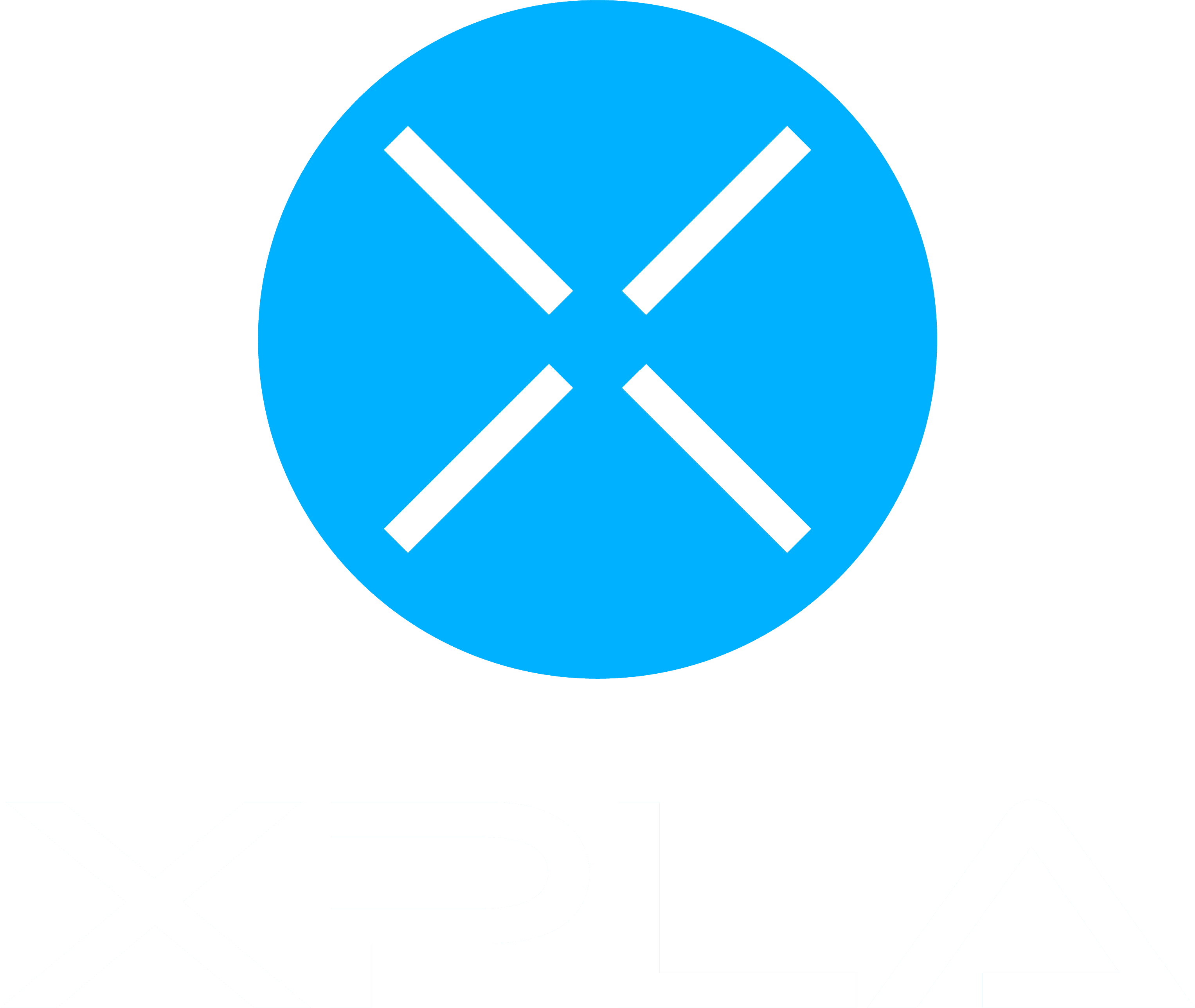 XPLA logo, a blockchain infrastructure company, set against a black background with a subtle gray circle and text. at Cosmoverse summit