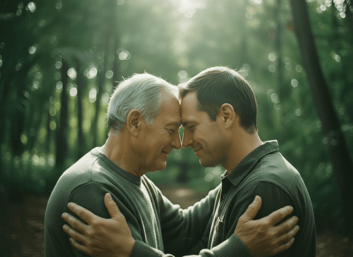 five children smiling while doing peace hand sign