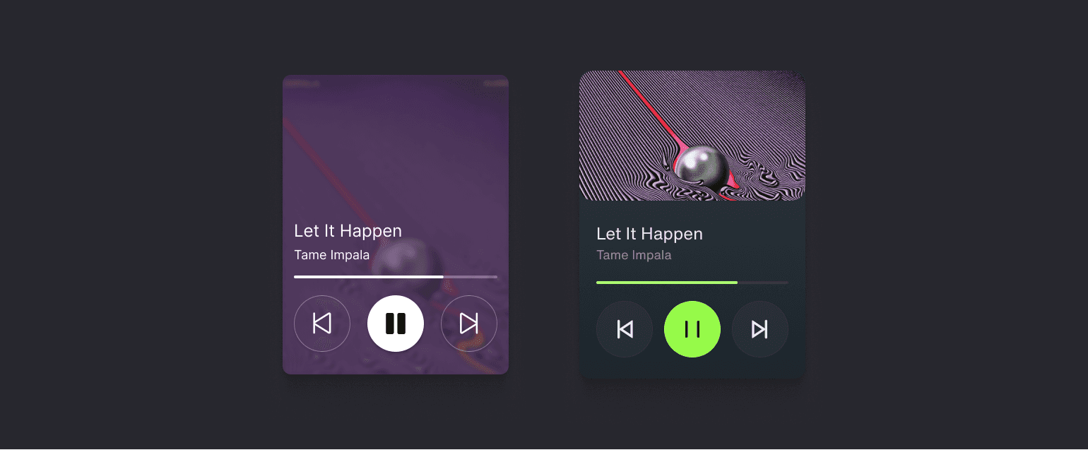 The media player as custom component
