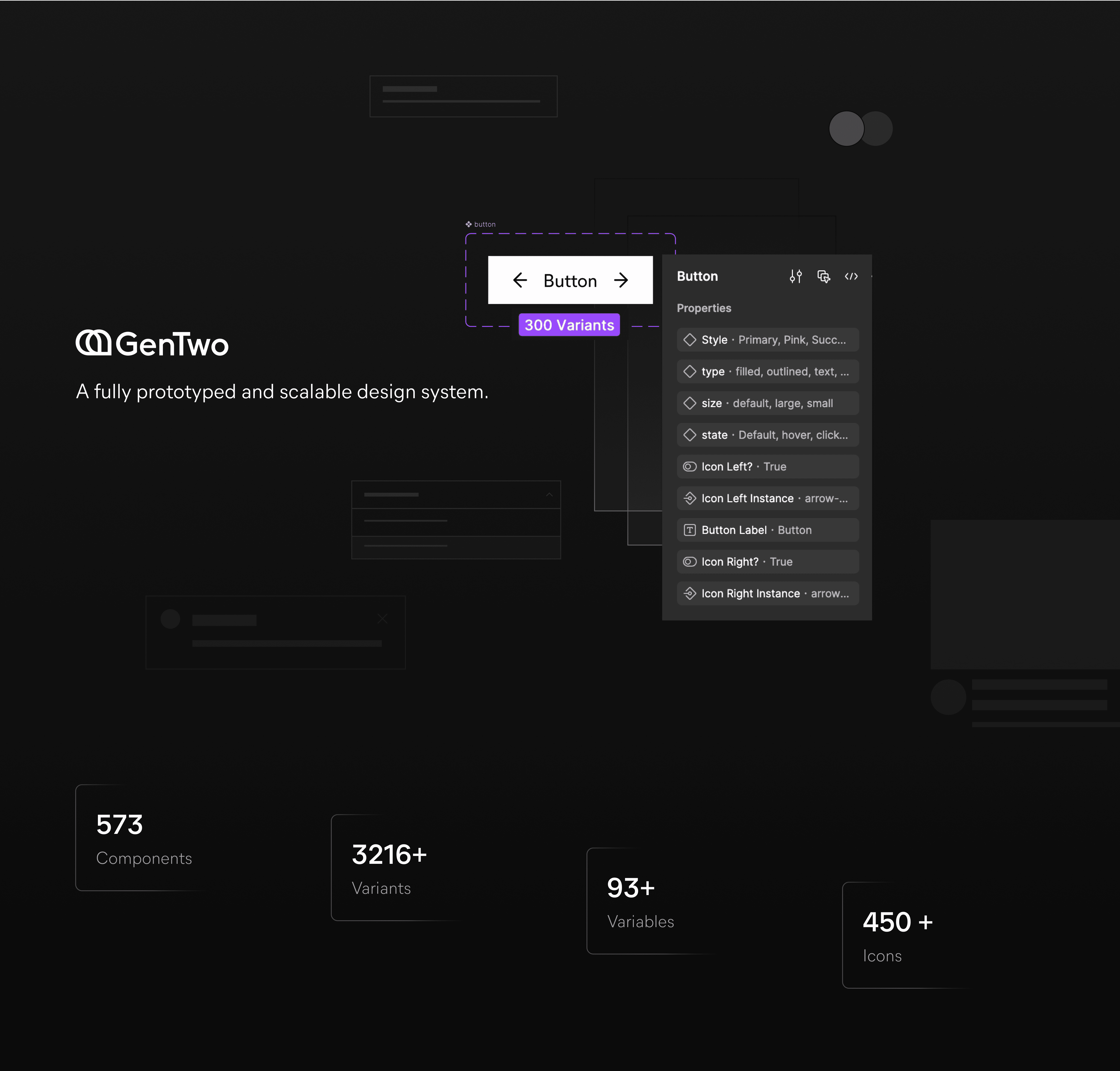 A fully prototyped and scalable design system