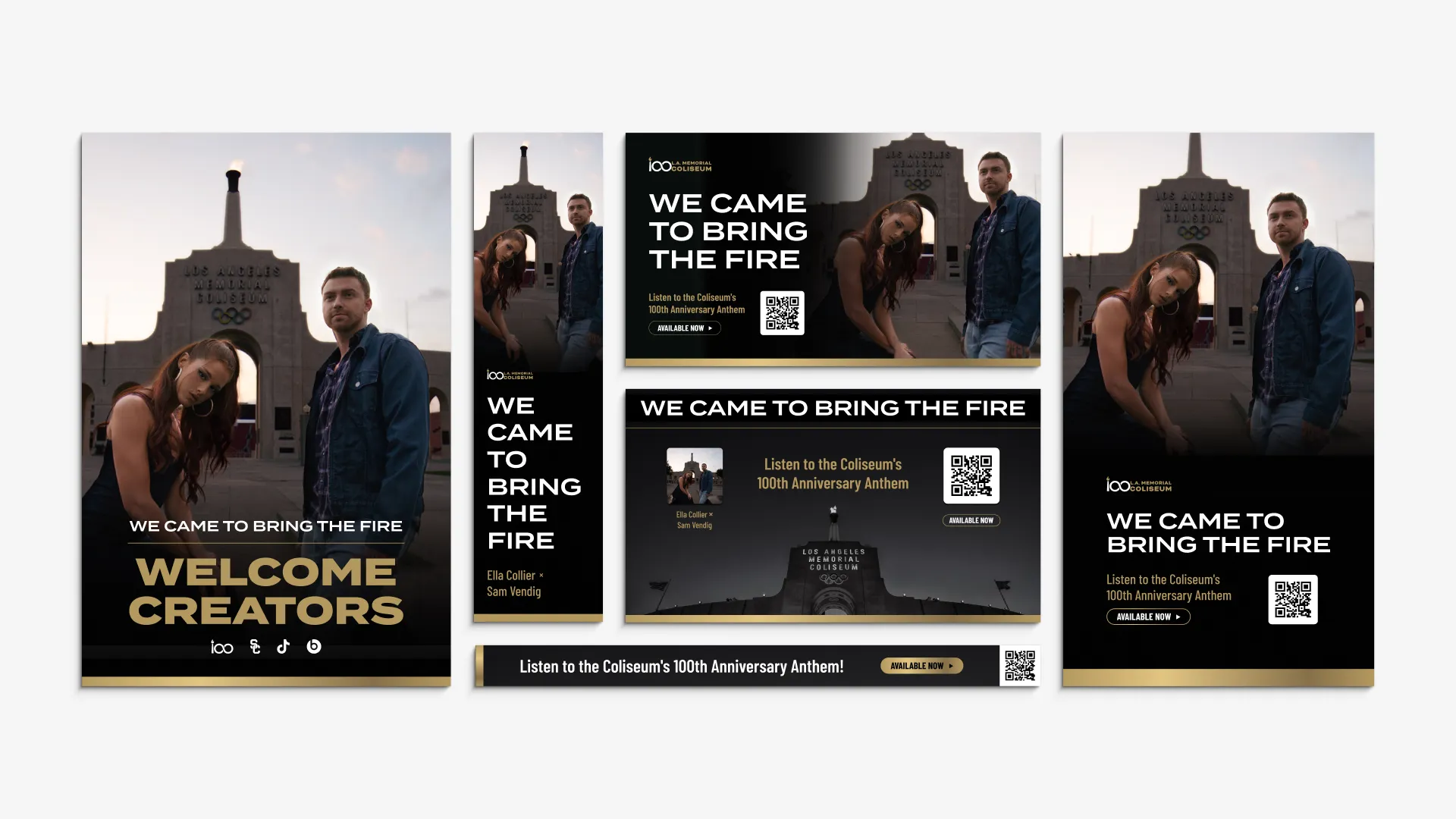Post-release advertisements for "We Came to Bring the Fire."