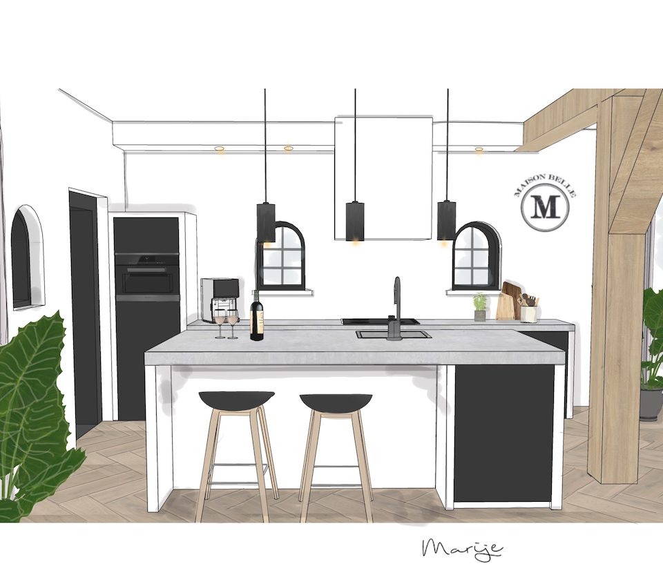 keuken ontwerp maisonbelle