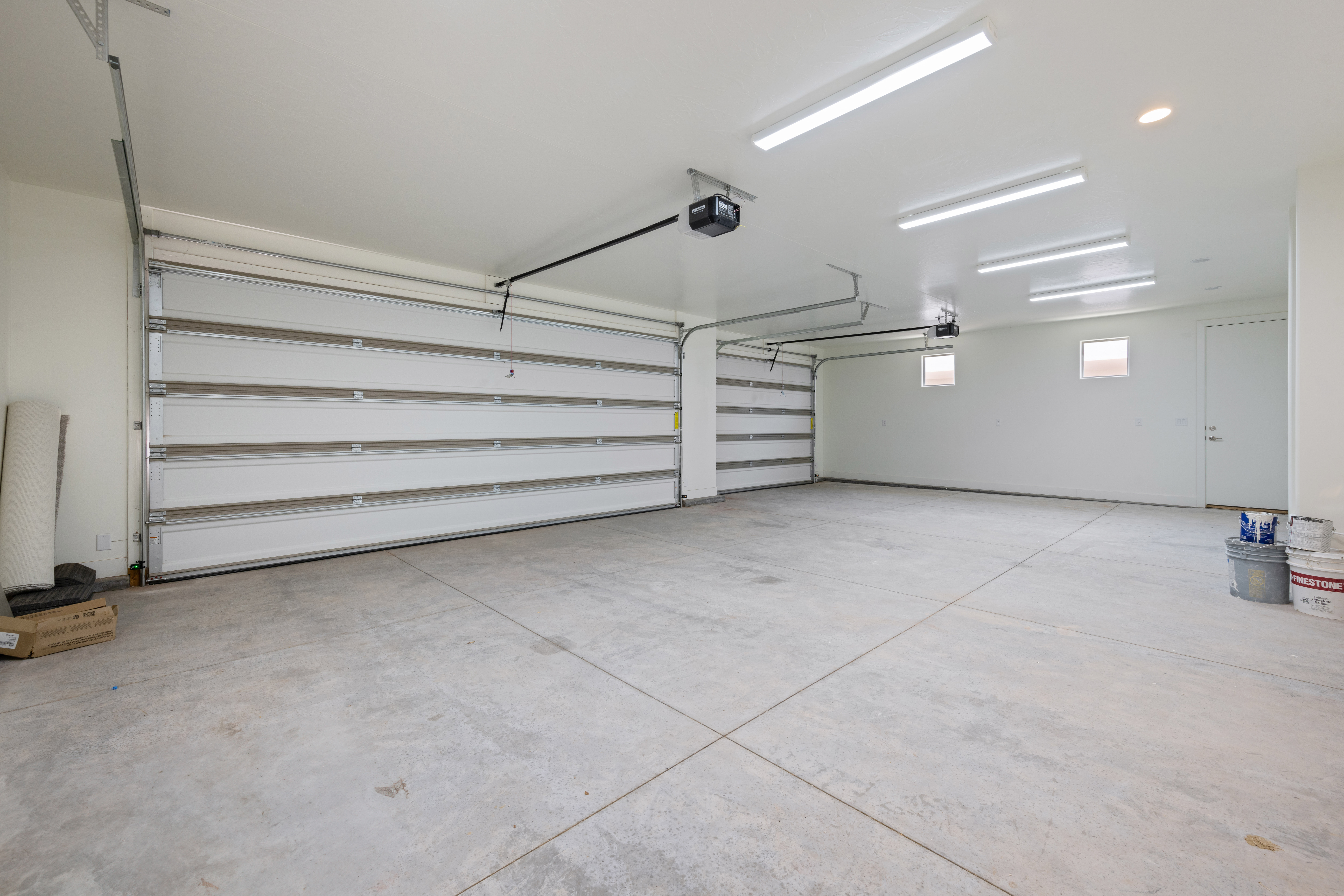 Three-car garage at The Nest at Falcon Ridge in Hurricane, Utah.